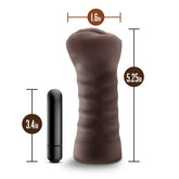 Hot Chocolate Alexis Vagina Vibrating Masturbator Brown Strokers - Celebrity
